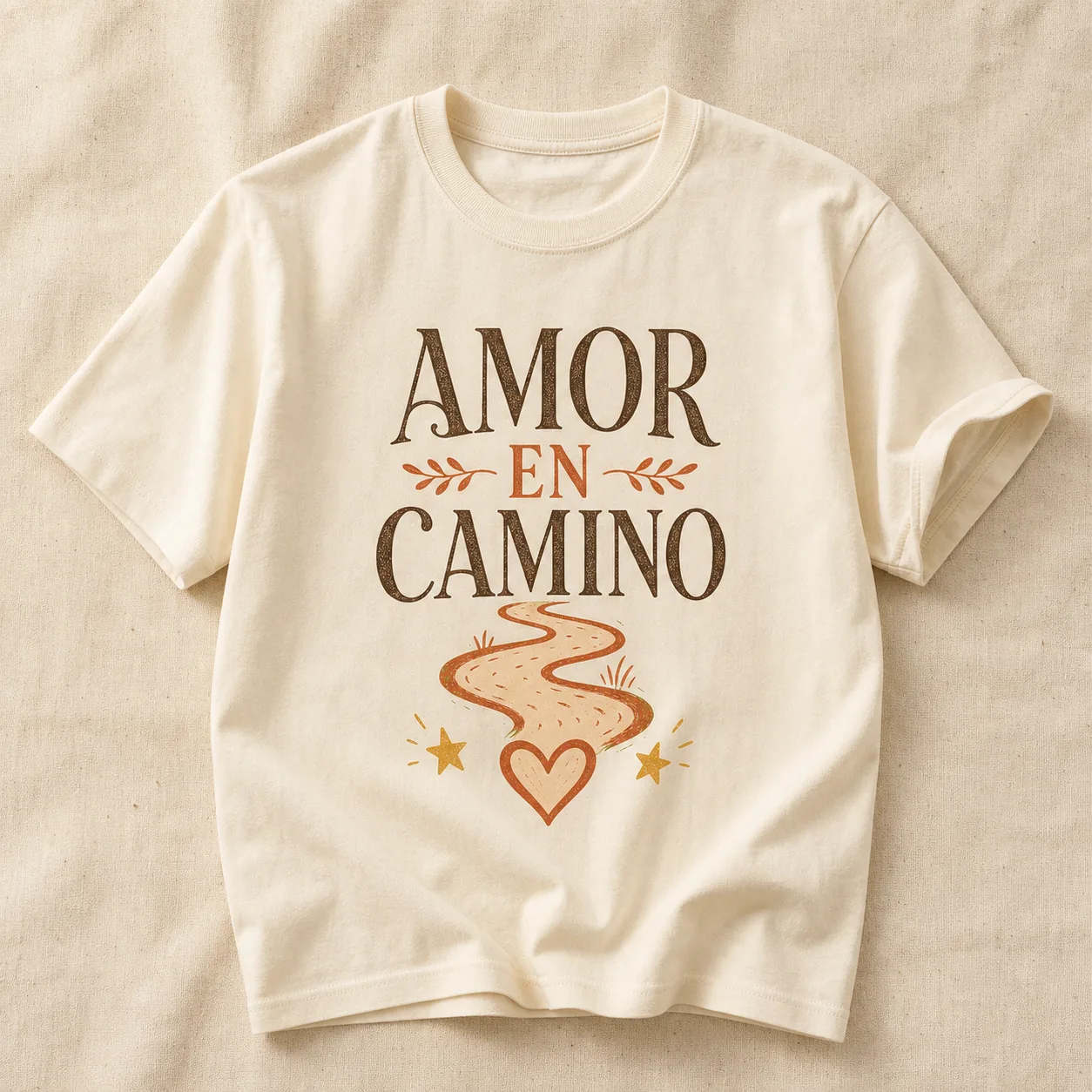 Camiseta Amor en Camino (Cream)
