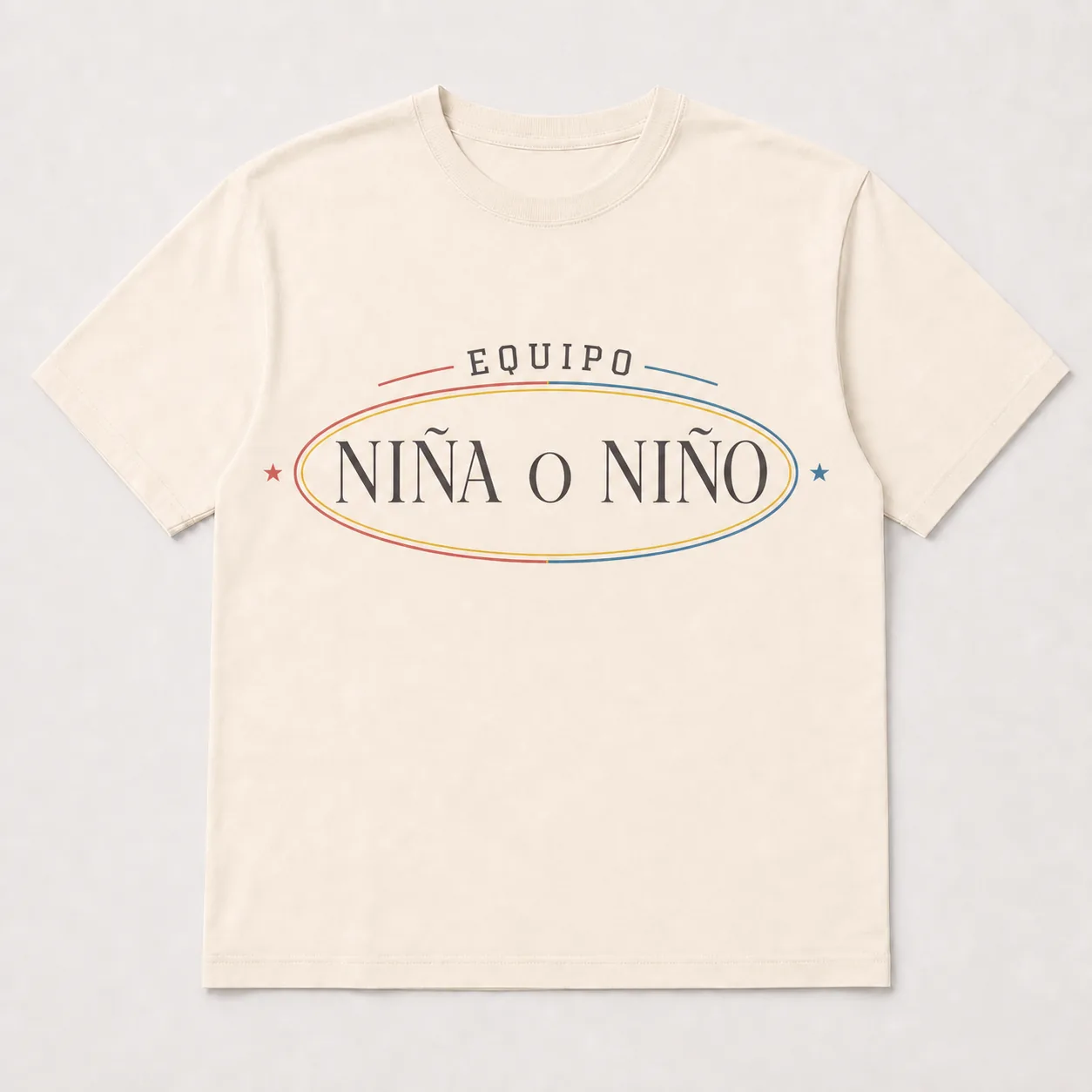 Camiseta Equipo niña o niño (Cream)